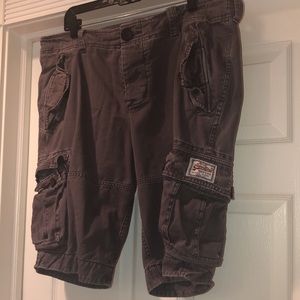 SUPERDRY Cargo shorts in DK GRY, Sz. XXL!